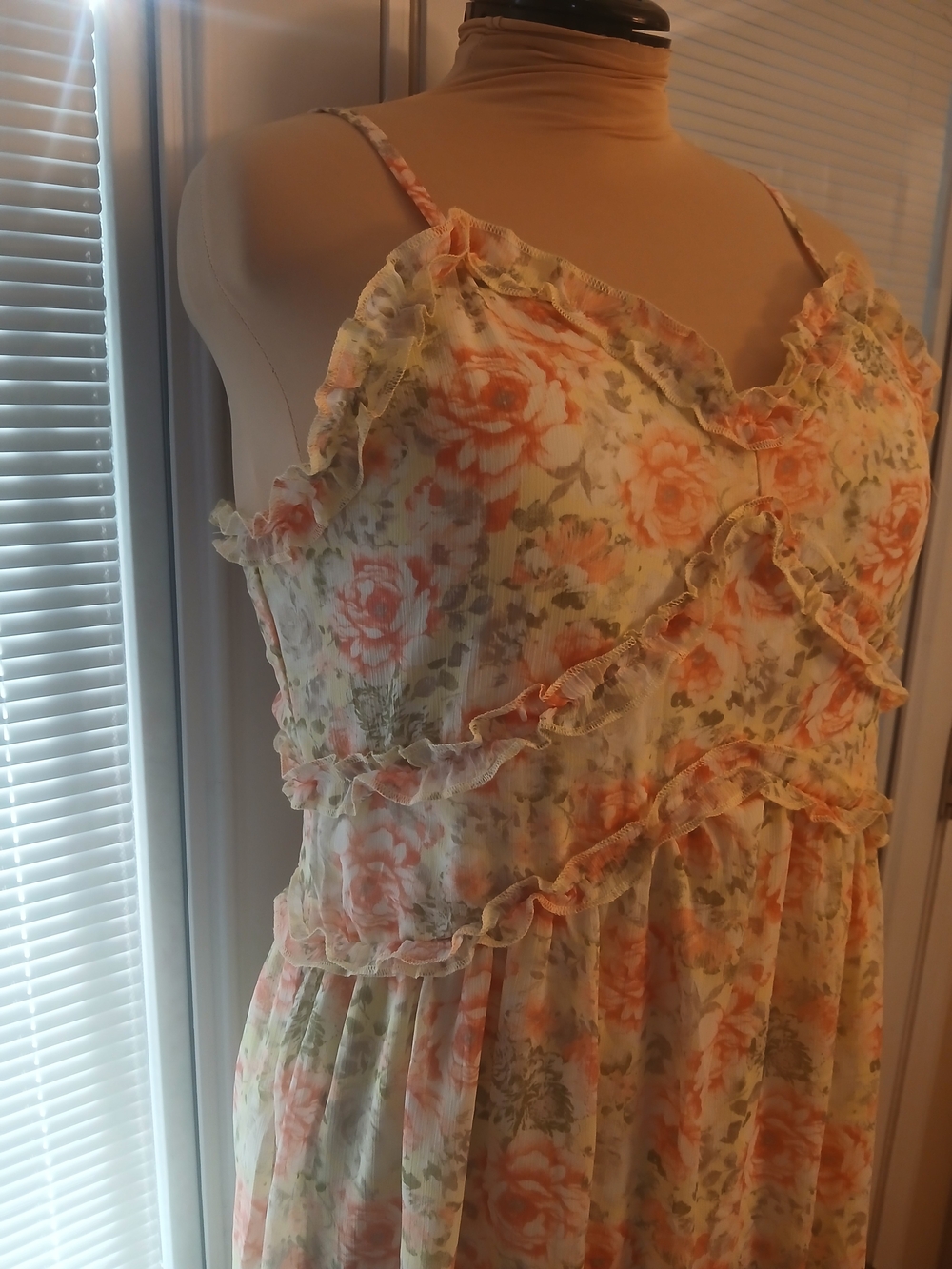NWT No Boundaries Yellow Chiffon Sun Dress